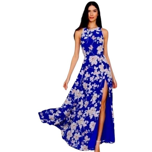 YUMI KIM French Rose Silk Floral Maxi Dress Sz XS - Picture 1 of 8